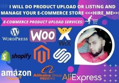 E-COMMERCE product upload or listing& manage your...