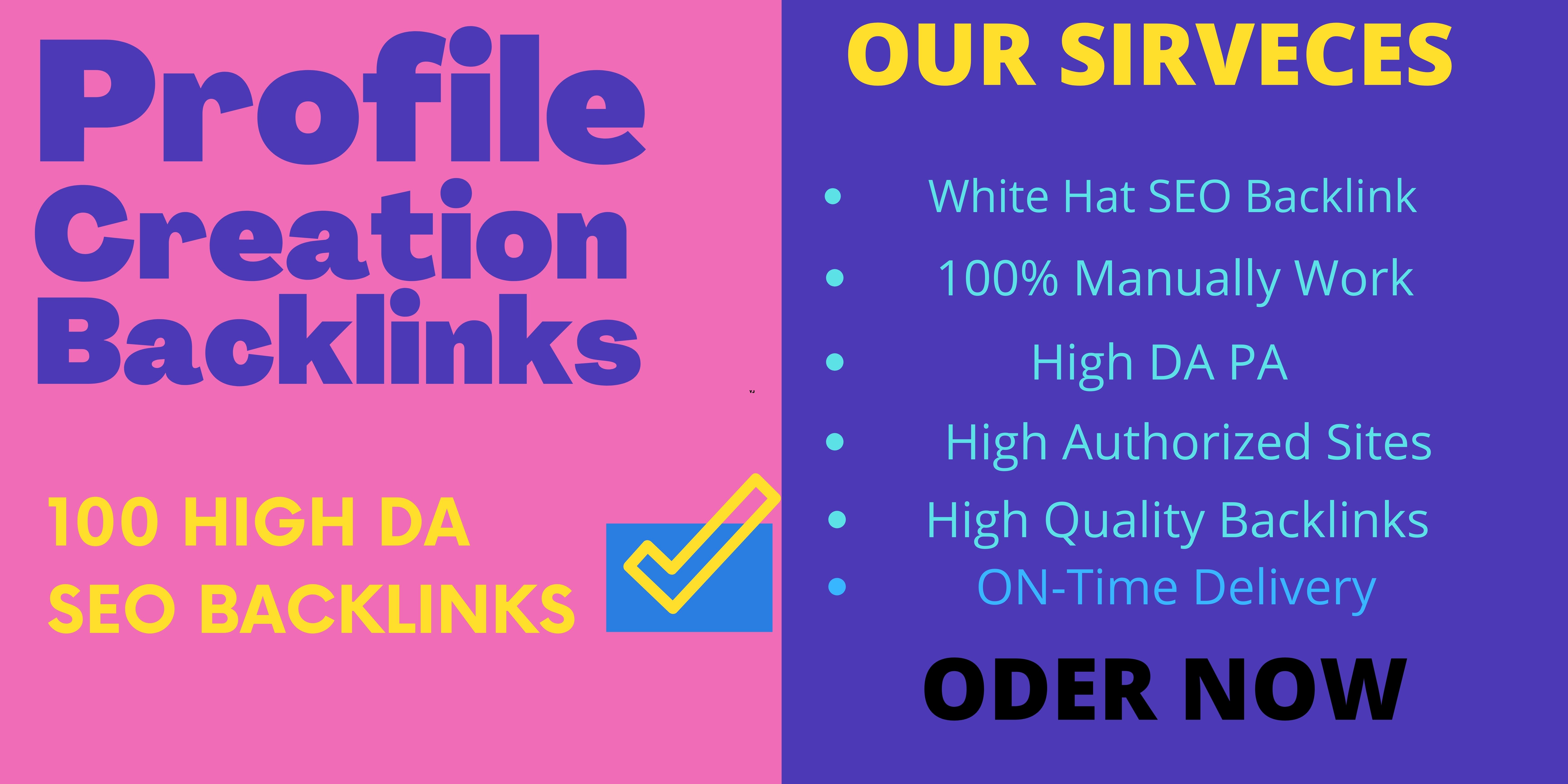 Create manually 60 SEO backlinks white hat link build...