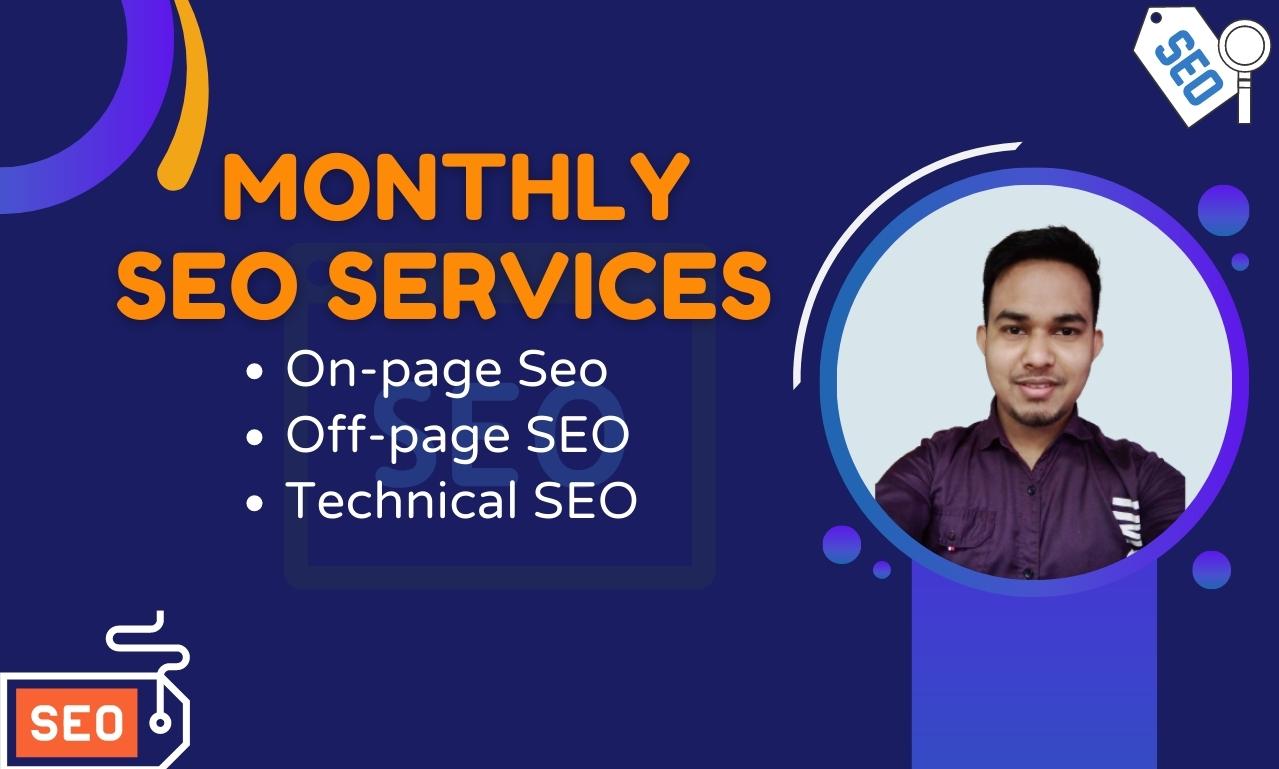i will provide Monthly SEO service for google ranking