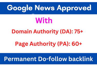 Guest posting + Writing on DA 70+ google news approve...