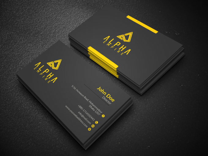 I will design professional business card with 2 sides
