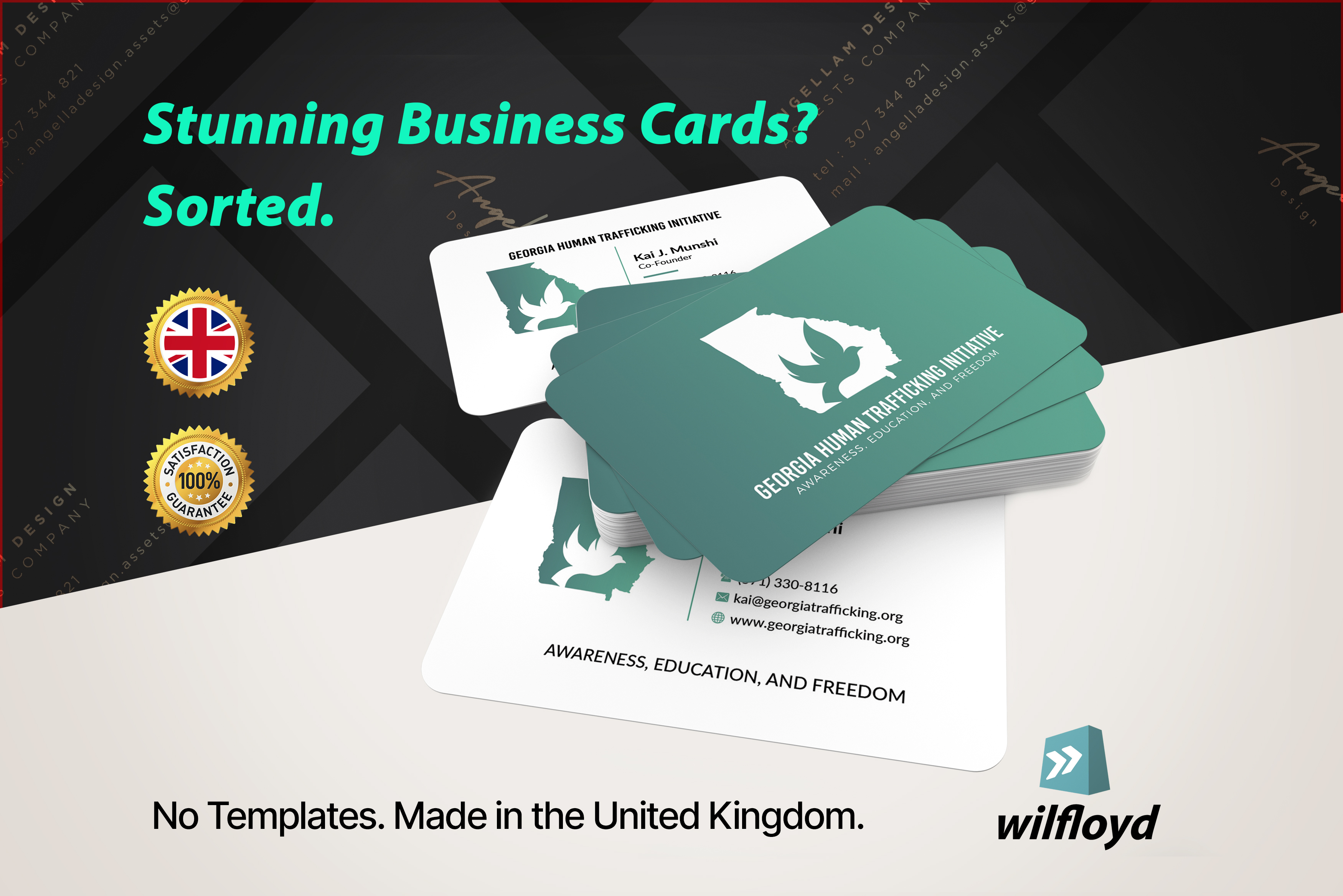 I will do stunning business card for your luxury prof...