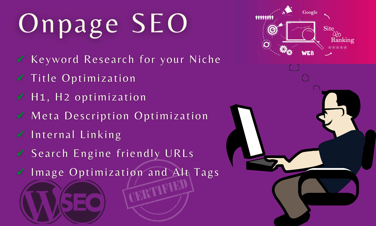I will do onpage SEO optimization to rank your WordPr...