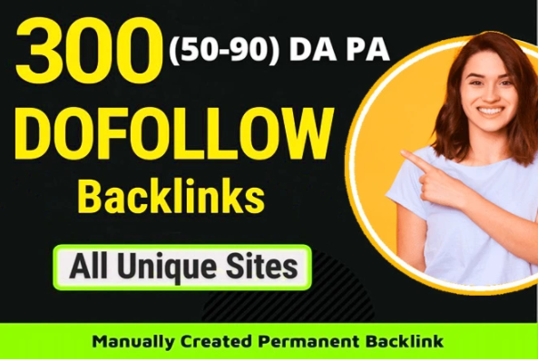 300 high quality SEO dofollow backlinks for google ra...
