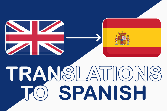 I will translate english to spanish today