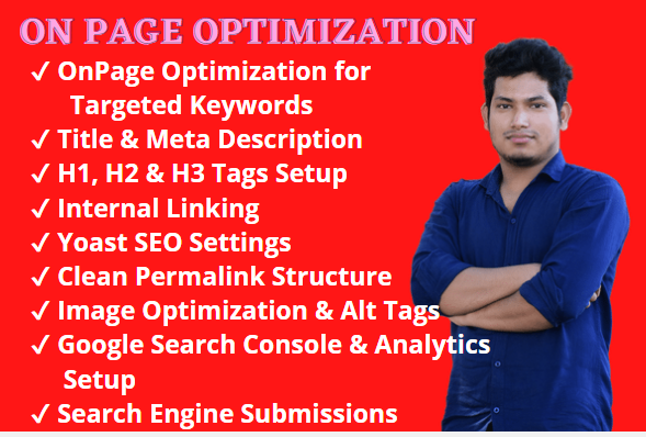 I will do on-page SEO your wordpress site or coding s...
