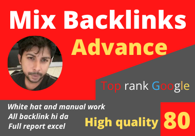 I will do 120 mix backlinks plan from high quality ba...