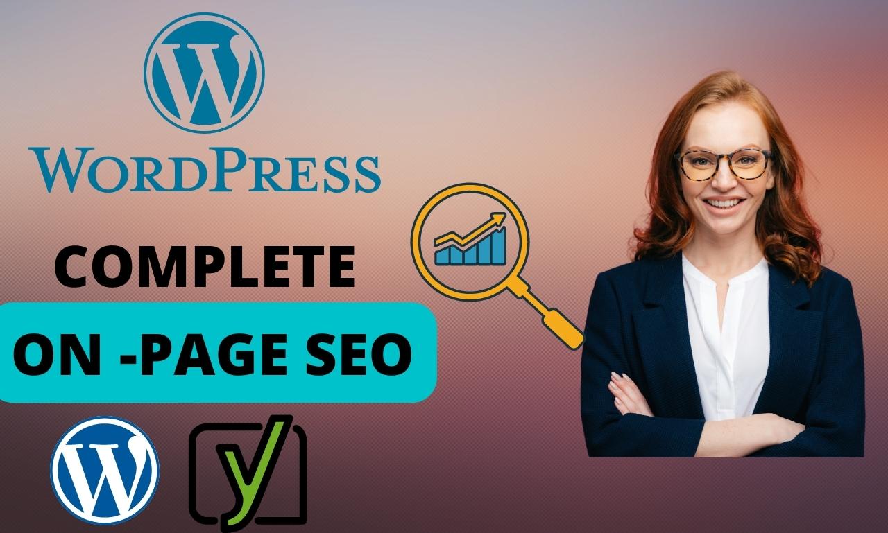 I will do on page SEO and optimize your wordpress web...
