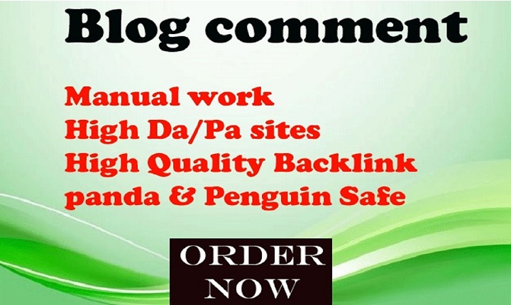 I will do high quality blog comments backlinks on hig...