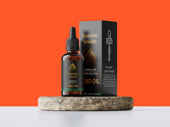 I will design cbd or hemp product packaging box and l...