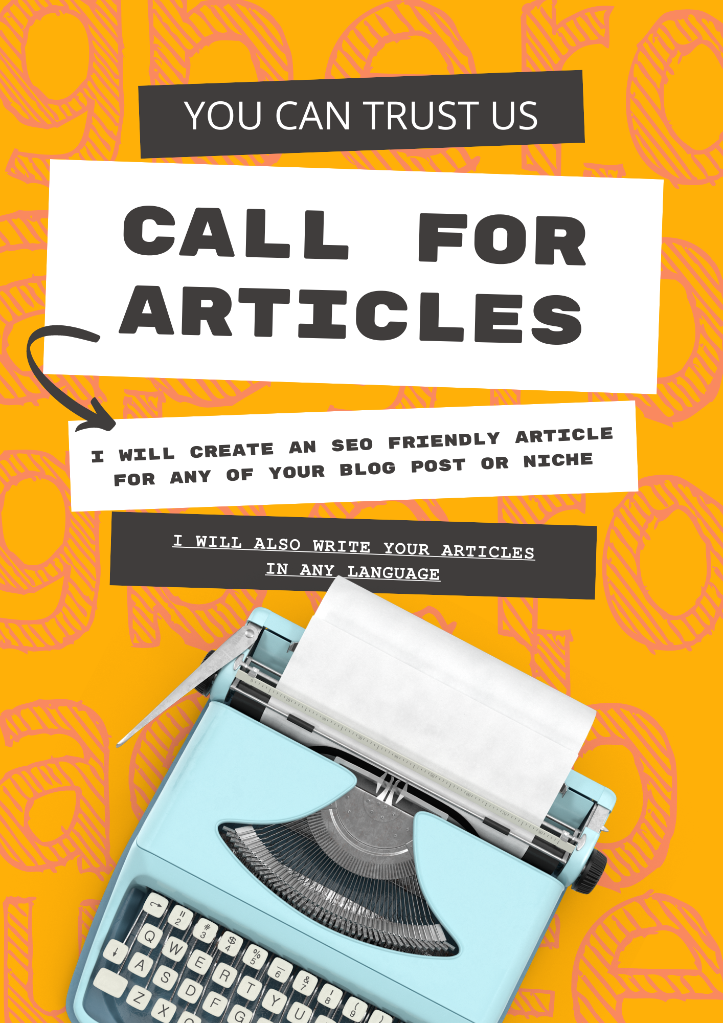 i write a friendly post for your blog and website, a...