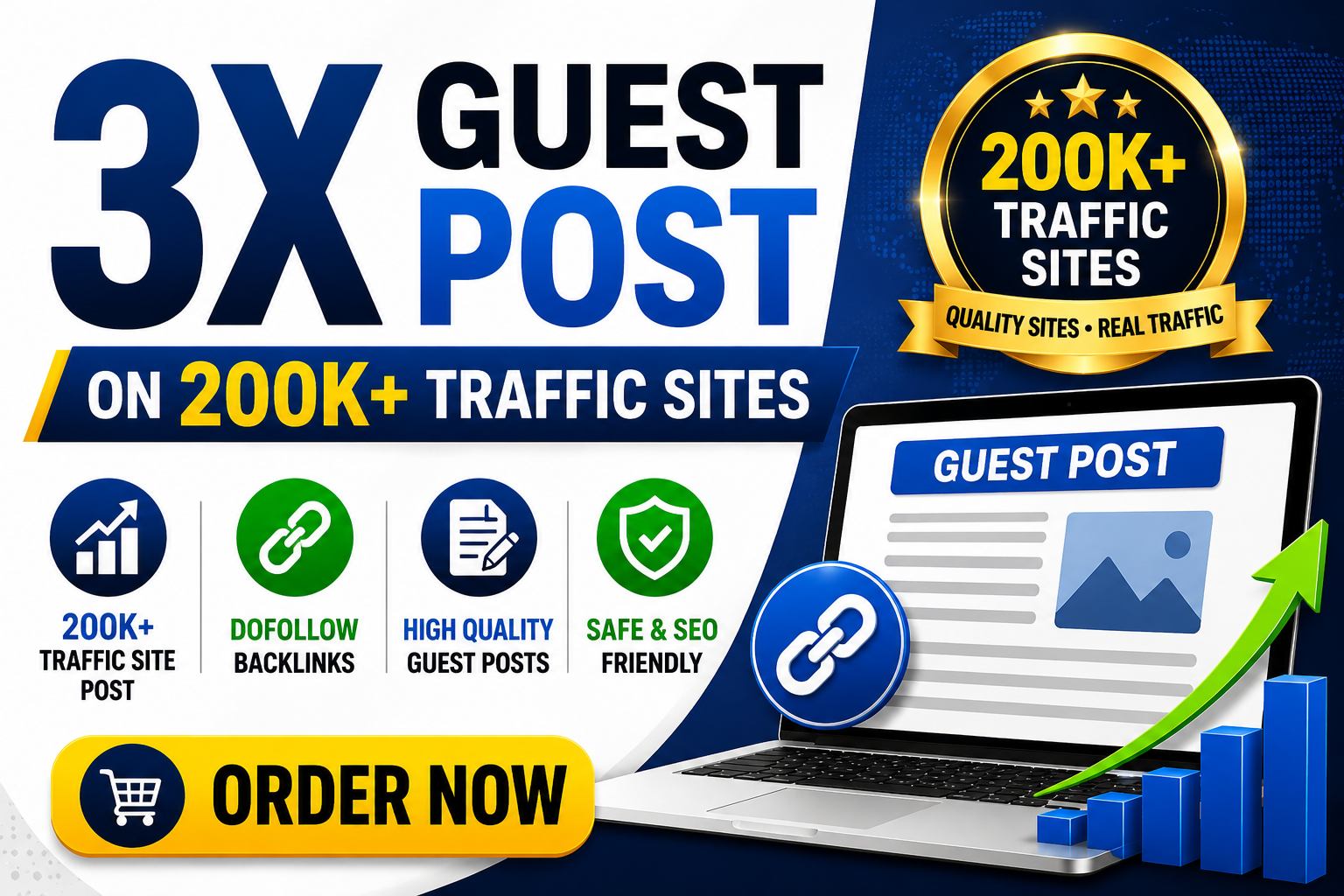Write & Publish 3 High-Quality Guest Posts on 200...