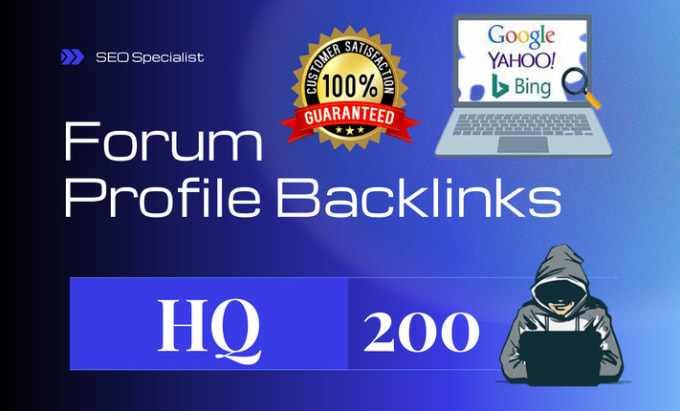 do 200 Quality forum posts for creating BACKLINKS for...