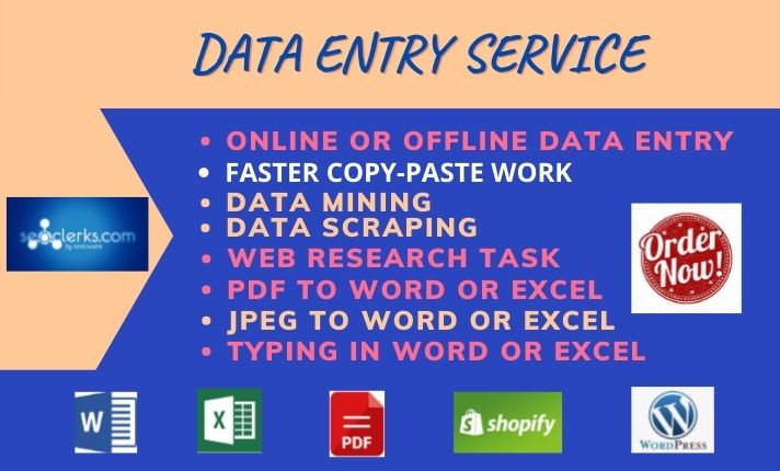 I will do Data Entry, Data Mining, Copy-Paste Typin...