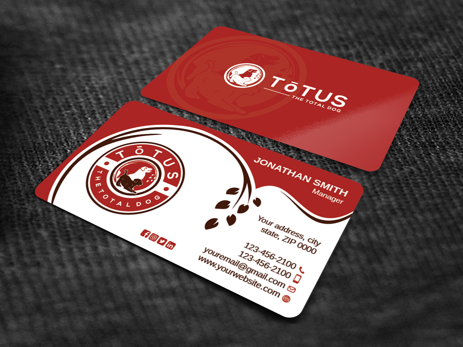 4 different professional business card design