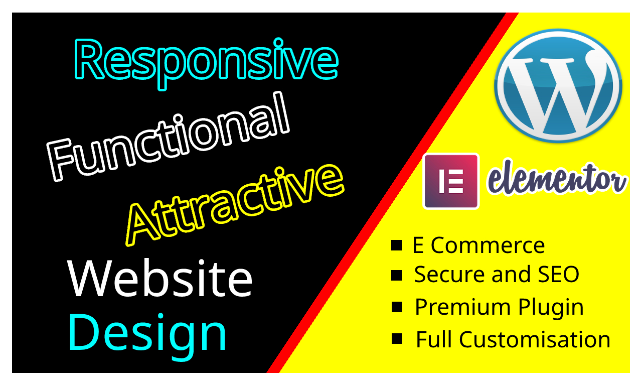 I will create responsive website using elementor pro ...