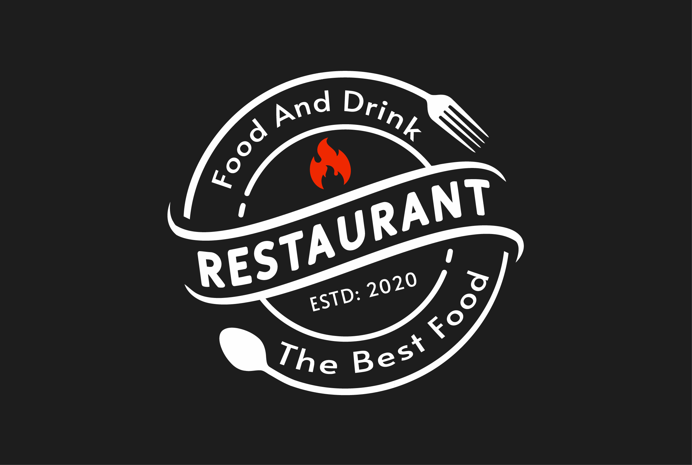 I will design a creative food, bakery, bbq, cafe a...