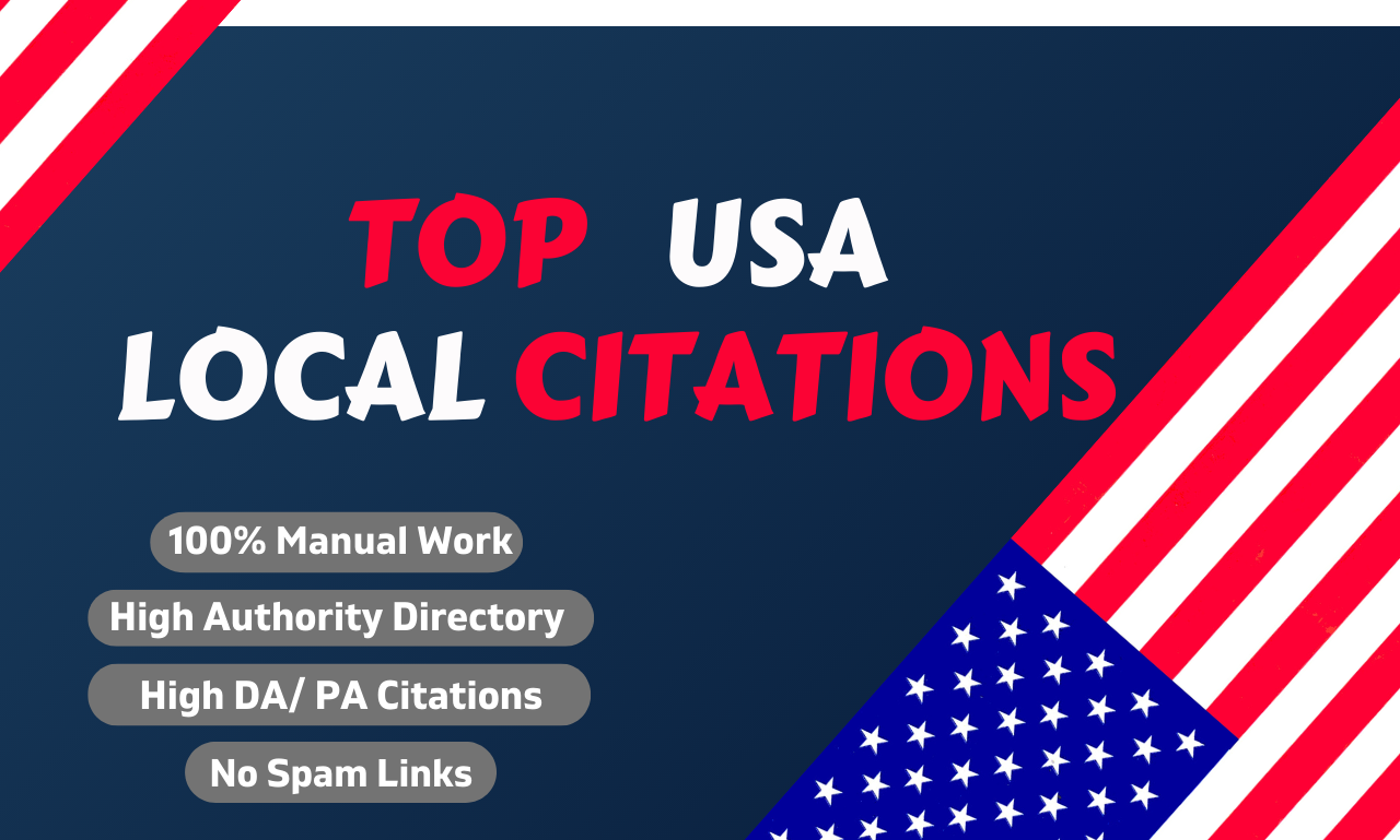 Create Top 50 USA Local Citations and Directory Submi...