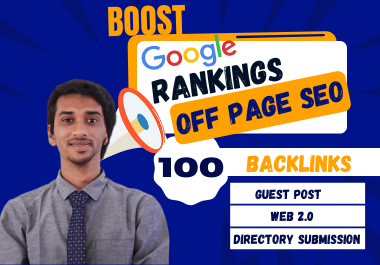 100 High DA Backlinks Guest post included - White hat...