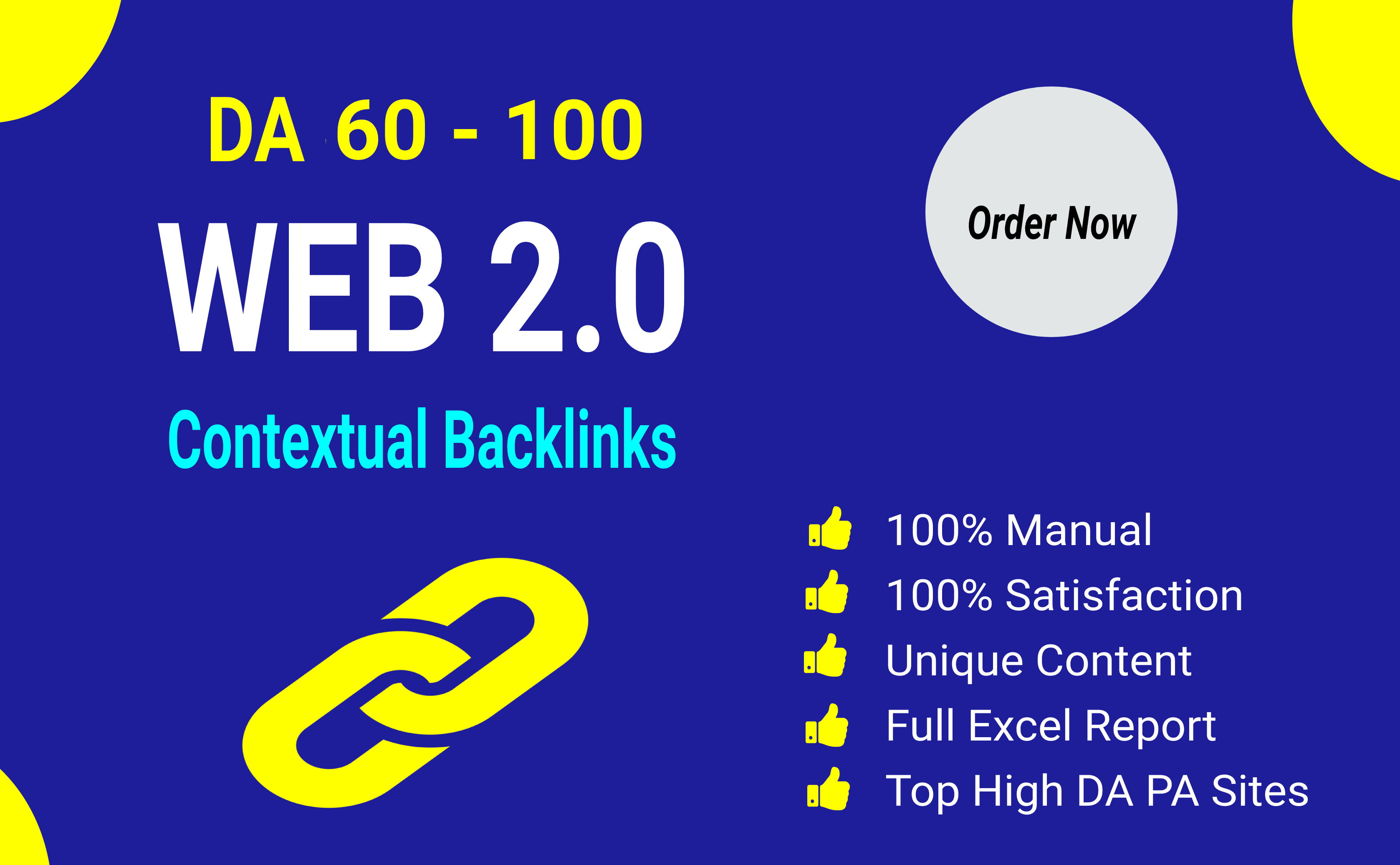 I will create 30 high da web 2.0 buffer blog backlink...