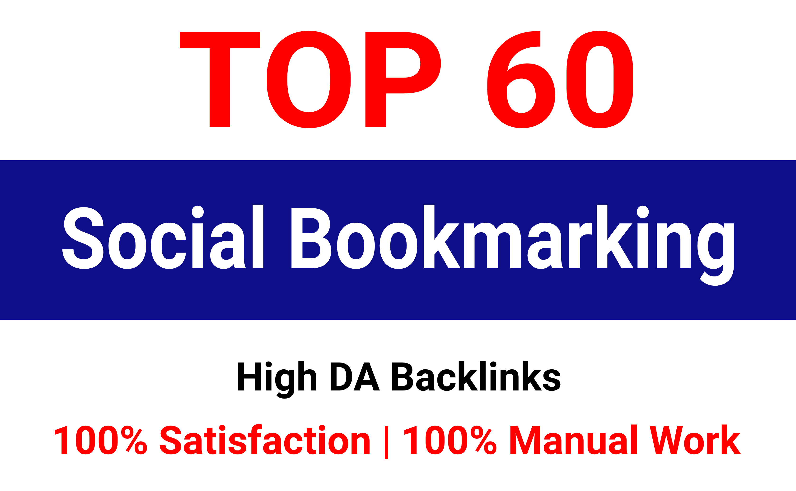 I will create Top 60 Social Bookmarking on High DA/PA...