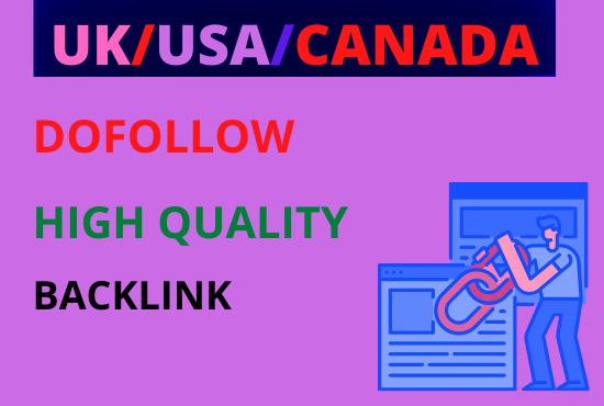 I will provide 30 USA UK canada dofollow mix backlink...