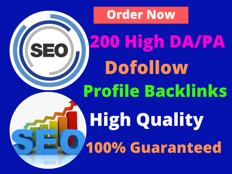 Manually Create 200+ DOFOLLOW Profile Backlinks TOP N...