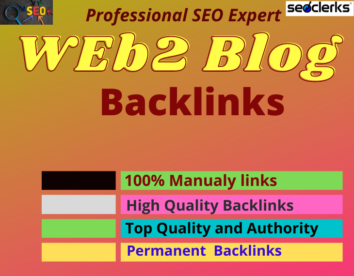 I Will Create 30 Super High position Web2 blog Backli...
