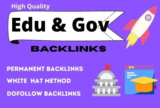 I will Build 30 excellent edu an gov SEO backlinks on...