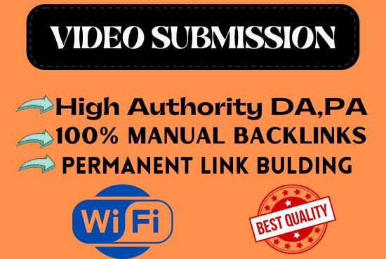 I will manually create 50 video submission high quali...