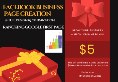 Facebook Page creation, setup, optimization, cover &...