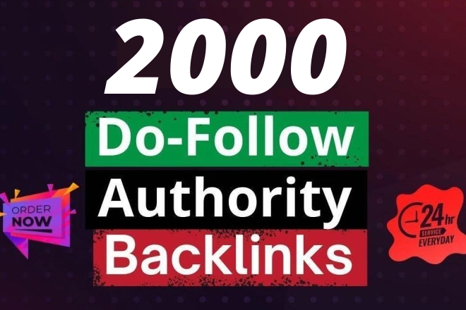 2000 white hat do-follow backlinks for Google Ranking
