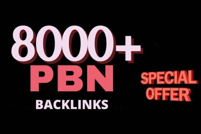 8000+ Permanent PBN Web 2.0 Authority Homepage Backli...