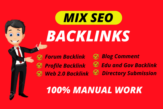 I will do 77 mix backlinks off page seo plan on high ...