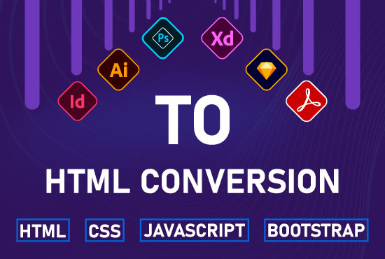 I will convert xd to html, psd to html fully respons...