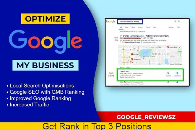I will Optimize google my business page for gmb ranki...