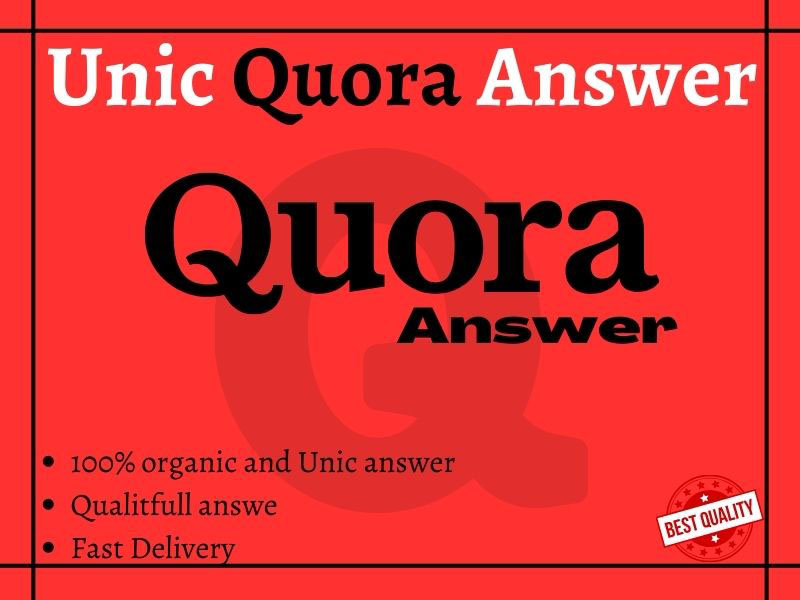 Get 20 quality quora answer for your website or artic...
