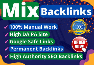 I will manually create 60 high authority mixed backli...