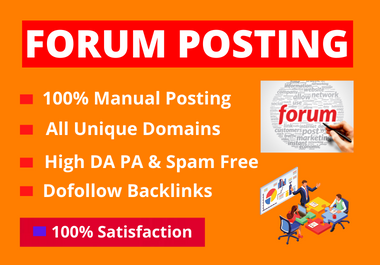 I will manually post 30 high-authority SEO backlinks ...