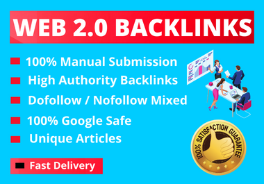 Providing 30 web 2.0 backlinks to high authority doma...