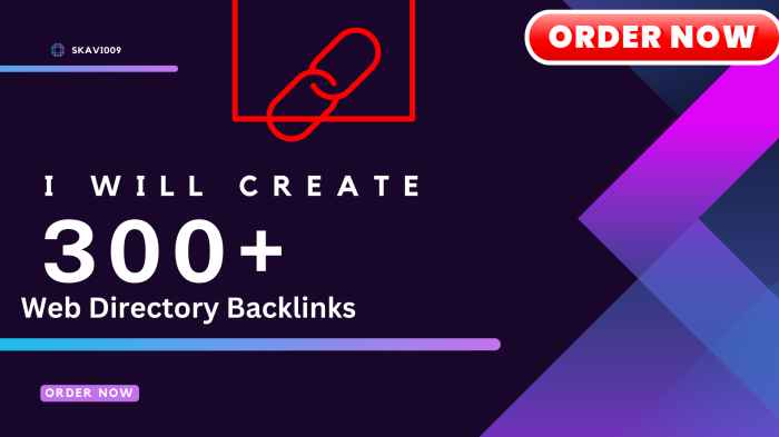 I Will Create 300+ Web Directory Backlinks with Da 50...