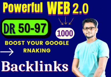 Powerful 1000 Web2.0 Backlinks for your websites ranking