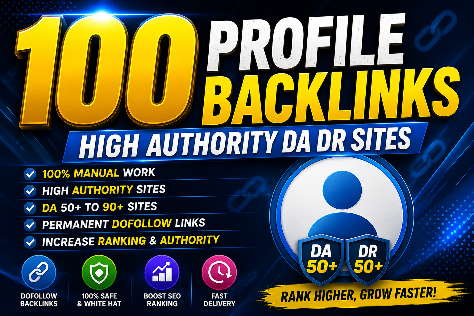 Ranking Boost 100 Manual Profile Backlinks High Autho...