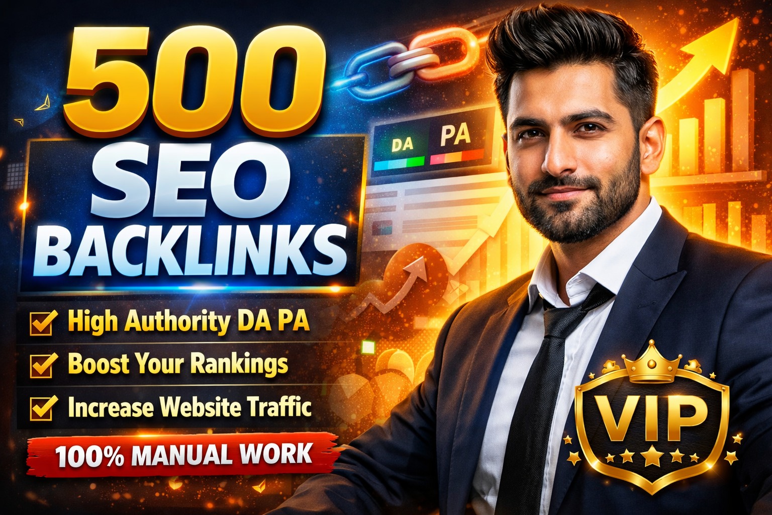 Skyrocket Rankings using 500 High Authority SEO Backl...