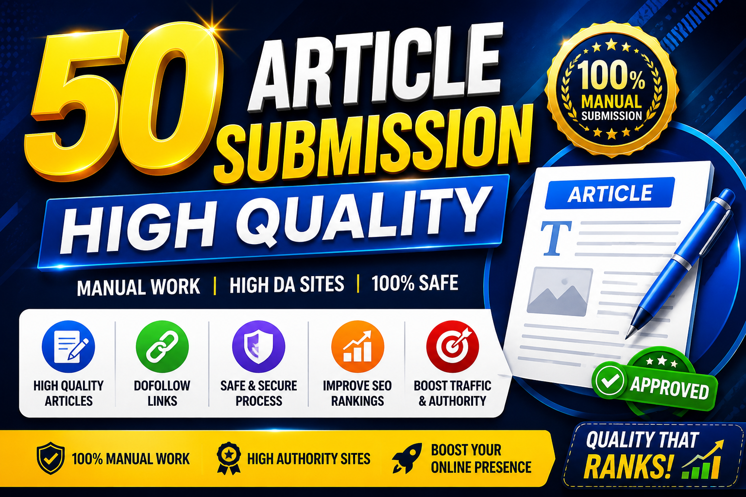I Will Create 50 High Quality Article Submission SEO ...