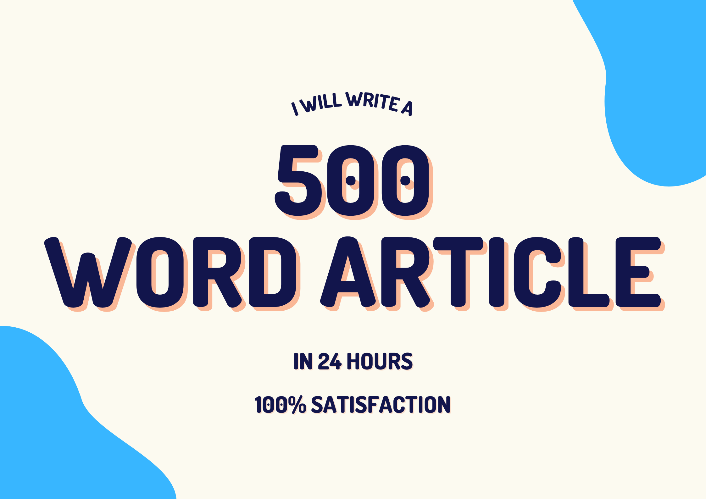 500 Words Written For You in 24 Hours