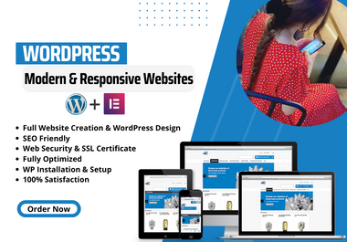 I will build a 3 pages professional and mobile friend...