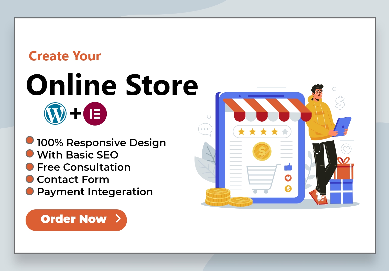 I will create business or ecommerce WordPress website