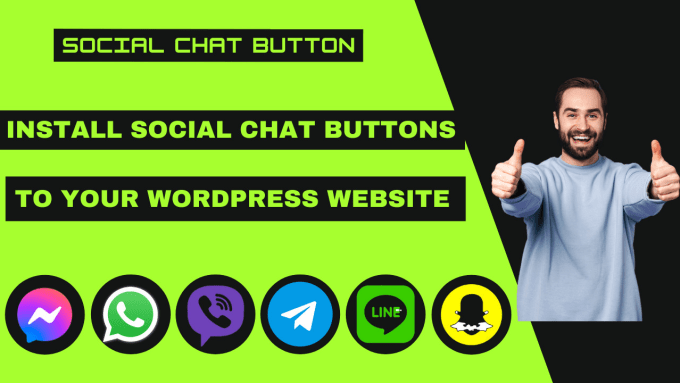 Install 2 social chat buttons to your WordPress websi...