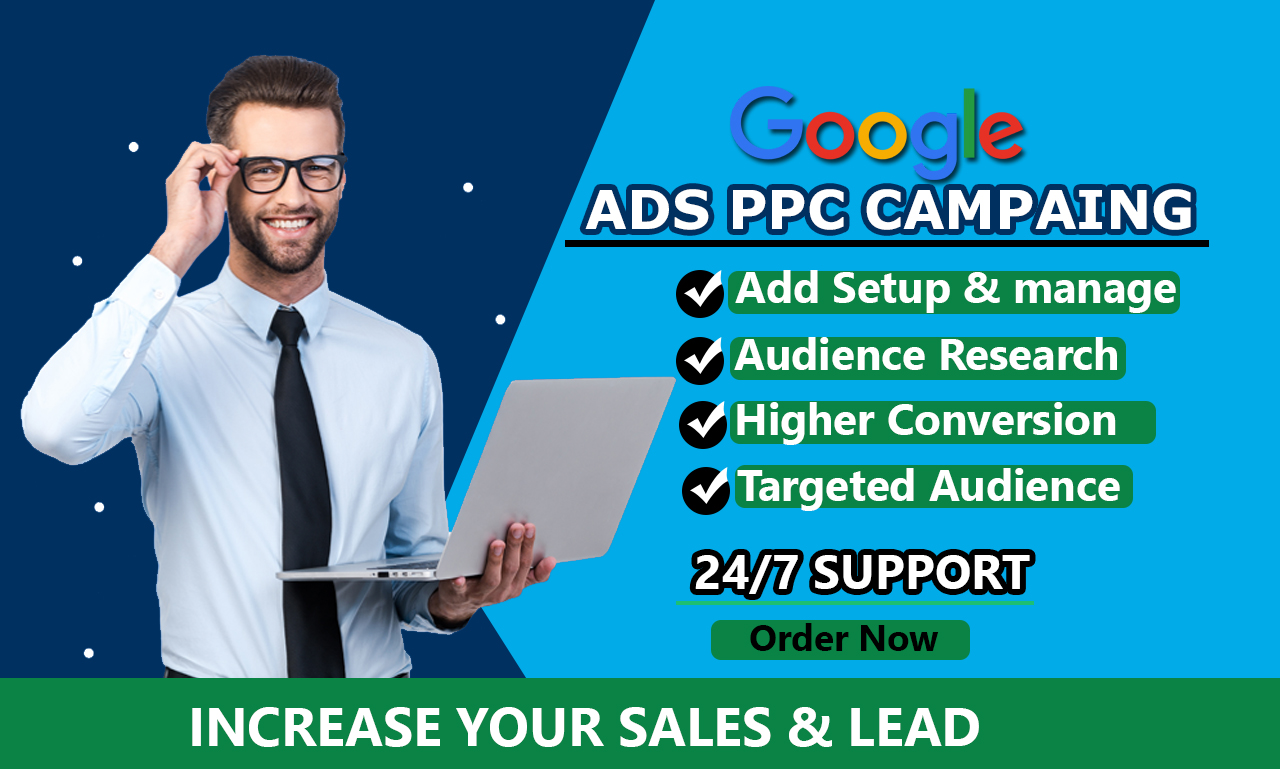 I will setup google ads adwords PPC campaign for sale...